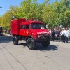 Desfile de unidades bomberos